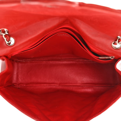 Chanel Lambskin Quilted Maxi Single Flap Red 6 of 14