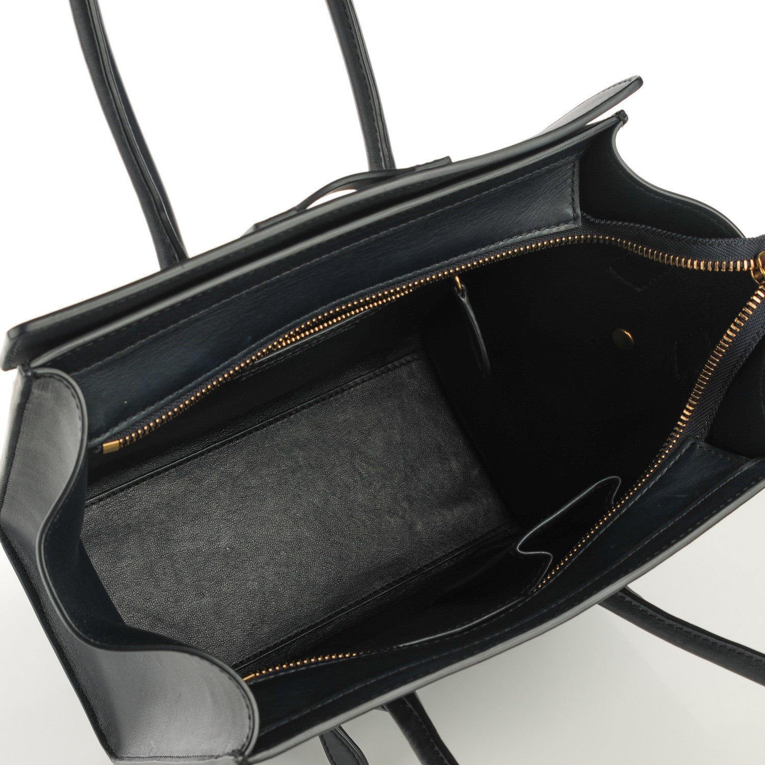 Celine Smooth Calfskin Micro Luggage Navy Blue 6 of 8