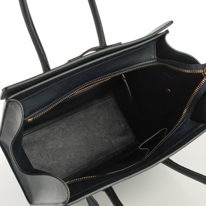 Celine Smooth Calfskin Micro Luggage Navy Blue 6 of 8