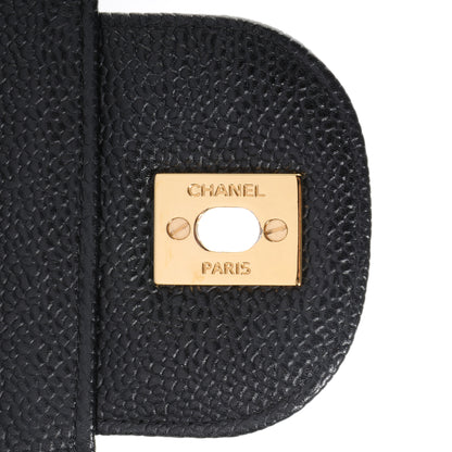 Chanel Caviar Quilted Jumbo Double Flap Black 8 of 8