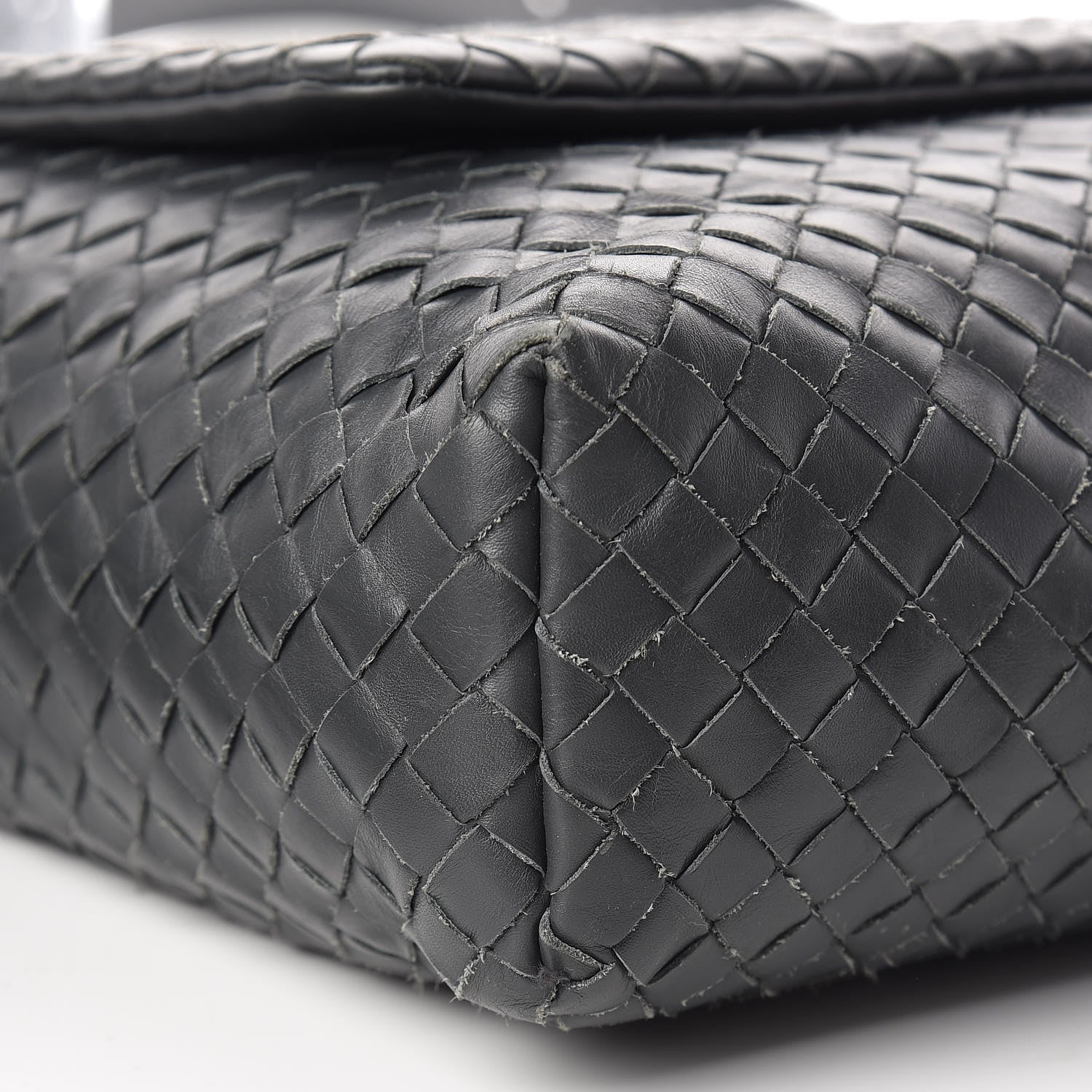 Bottega Veneta Nappa Intrecciato Messenger Bag Ferro Gray 9 of 13