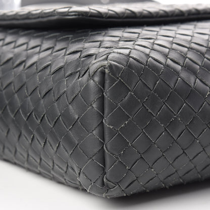 Bottega Veneta Nappa Intrecciato Messenger Bag Ferro Gray 9 of 13