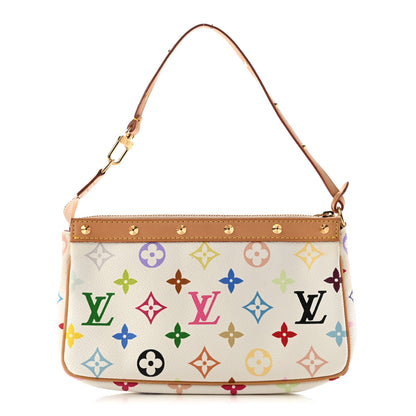 Louis Vuitton Monogram Multicolor Pochette Accessories White 1 of 13