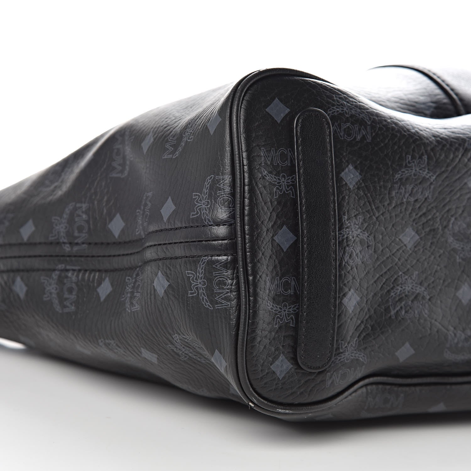 MCM Visetos Medium Liz Reversible Shopper Tote Black 10 of 28