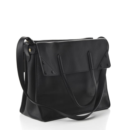 Fendi Vitello Grace Matte Large Flip Tote Black 4 of 9