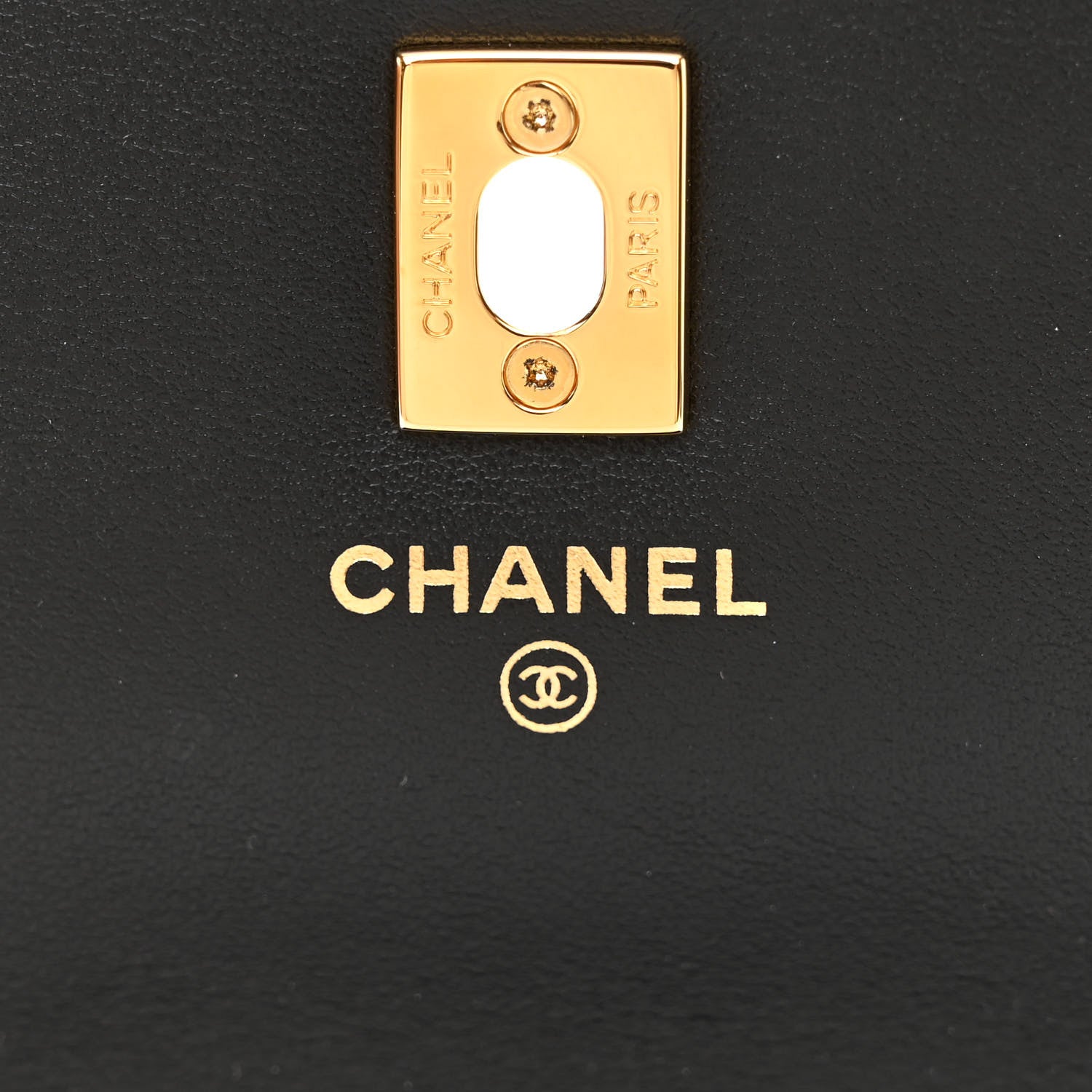 Chanel Shiny Caviar Quilted Flap Charm Wallet On Chain WOC Black 6 of 12
