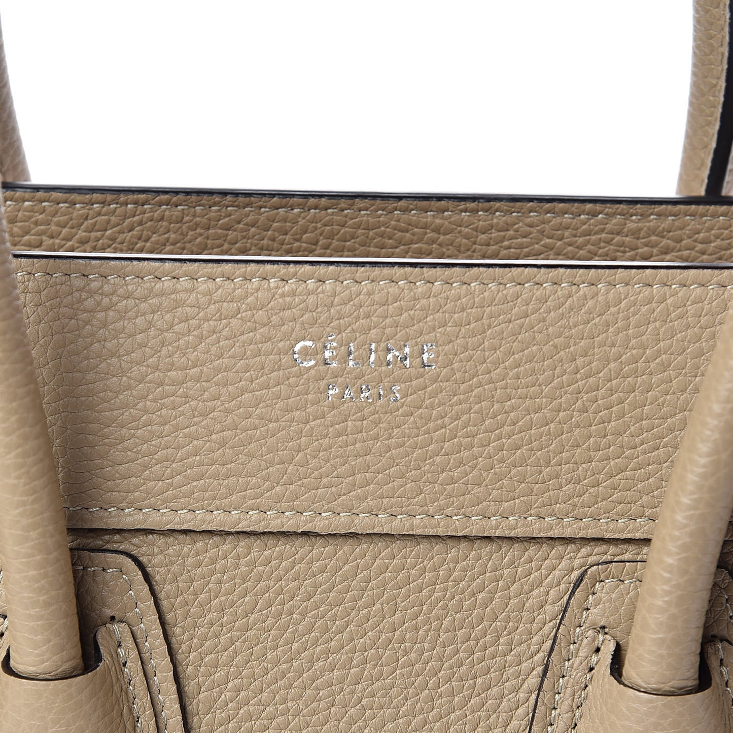 Drummed Calfskin Micro Luggage Dune