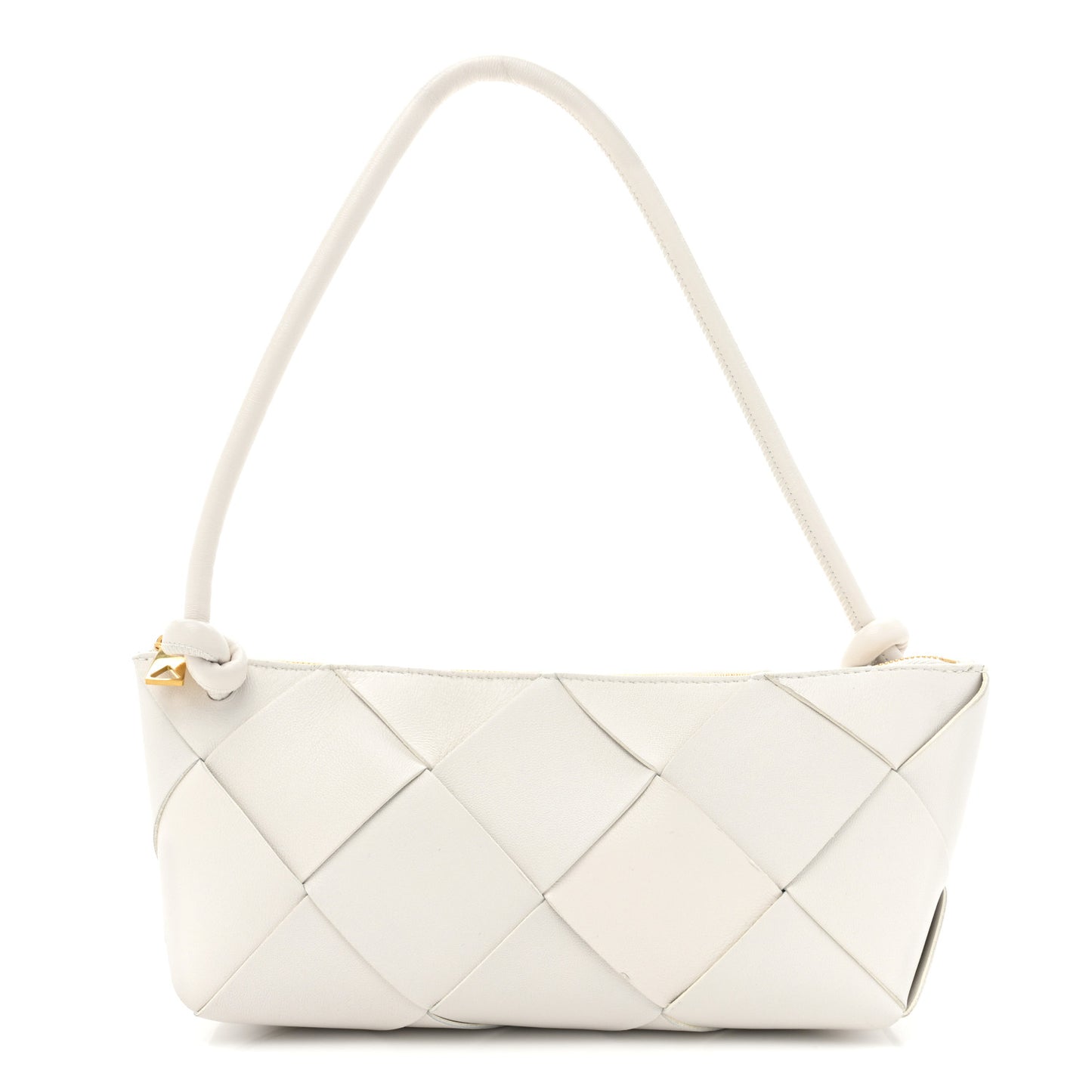 Nappa Maxi Intreccio Exploded Shoulder Bag Chalk