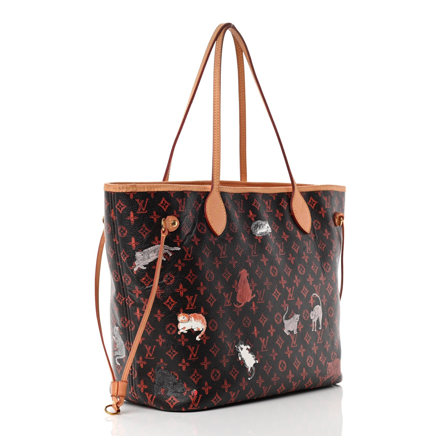 Louis Vuitton Catogram Neverfull MM Marron 3 of 15
