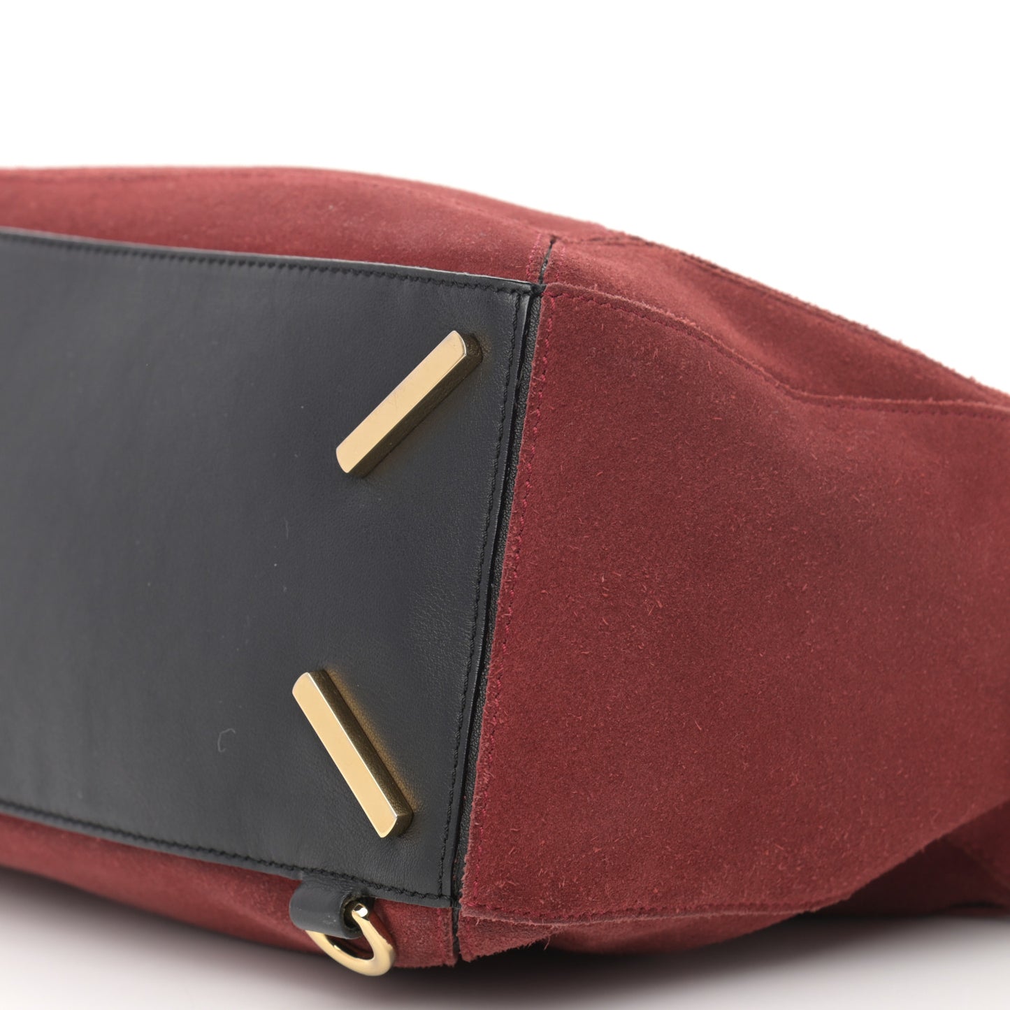 Suede Medium Puzzle Bag Red