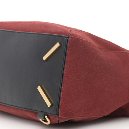 Loewe Suede Medium Puzzle Bag Red 10 of 15