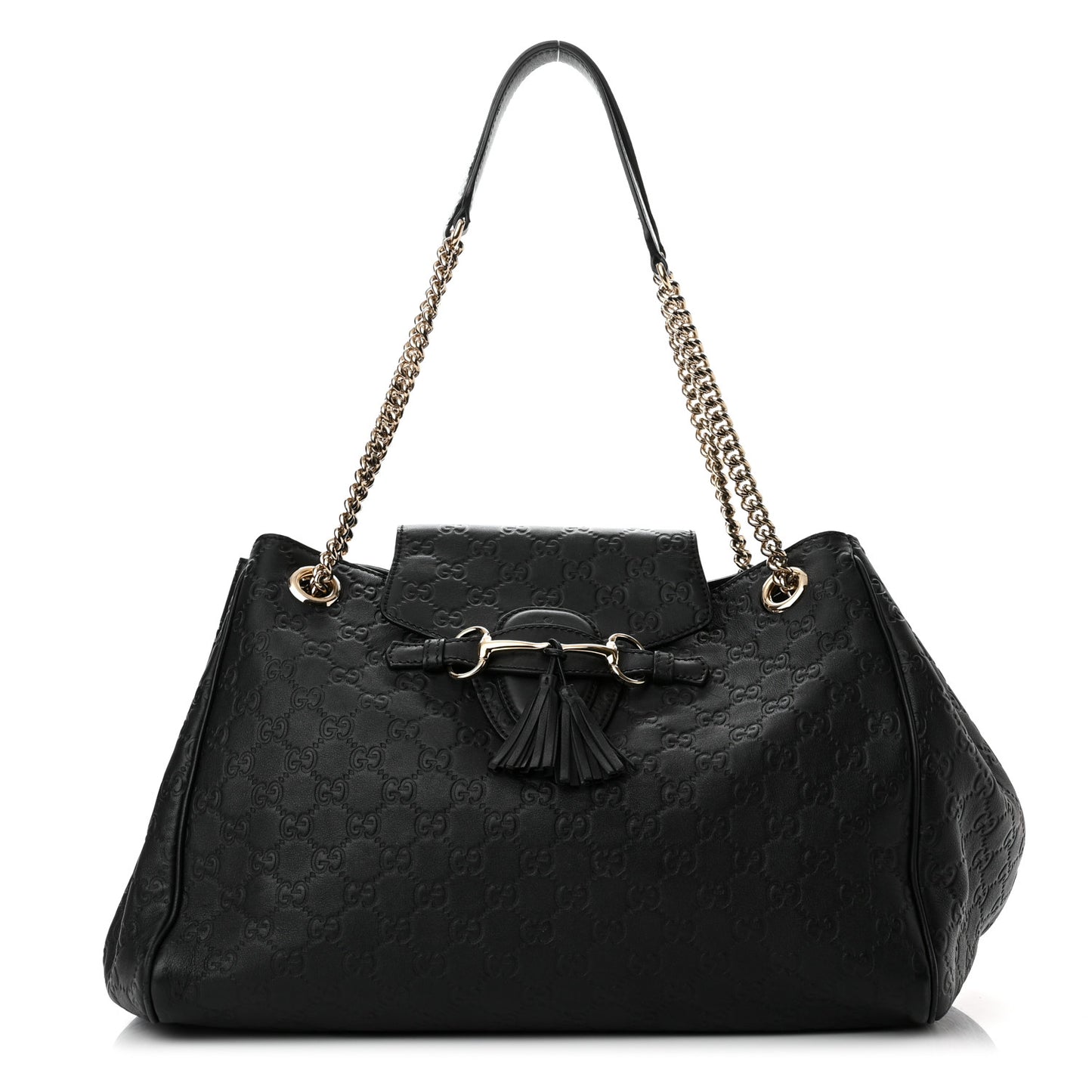 Guccissima Medium Emily Shoulder Bag Black