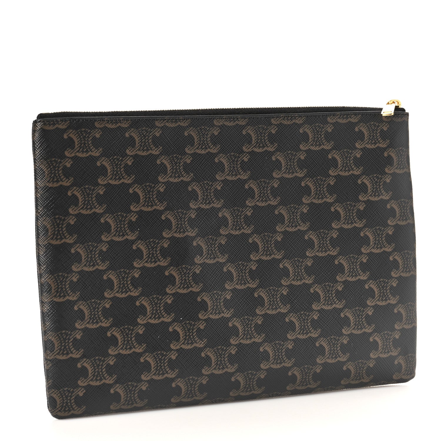Celine Triomphe Canvas Pouch Black 3 of 8