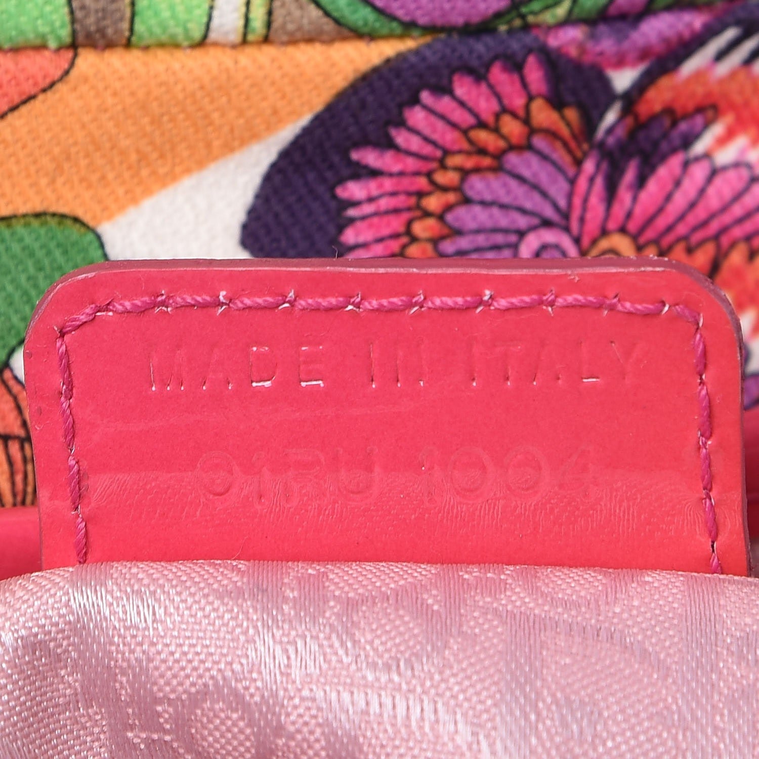 Christian Dior Canvas Floral Saddle Bag Multicolor 7 of 12