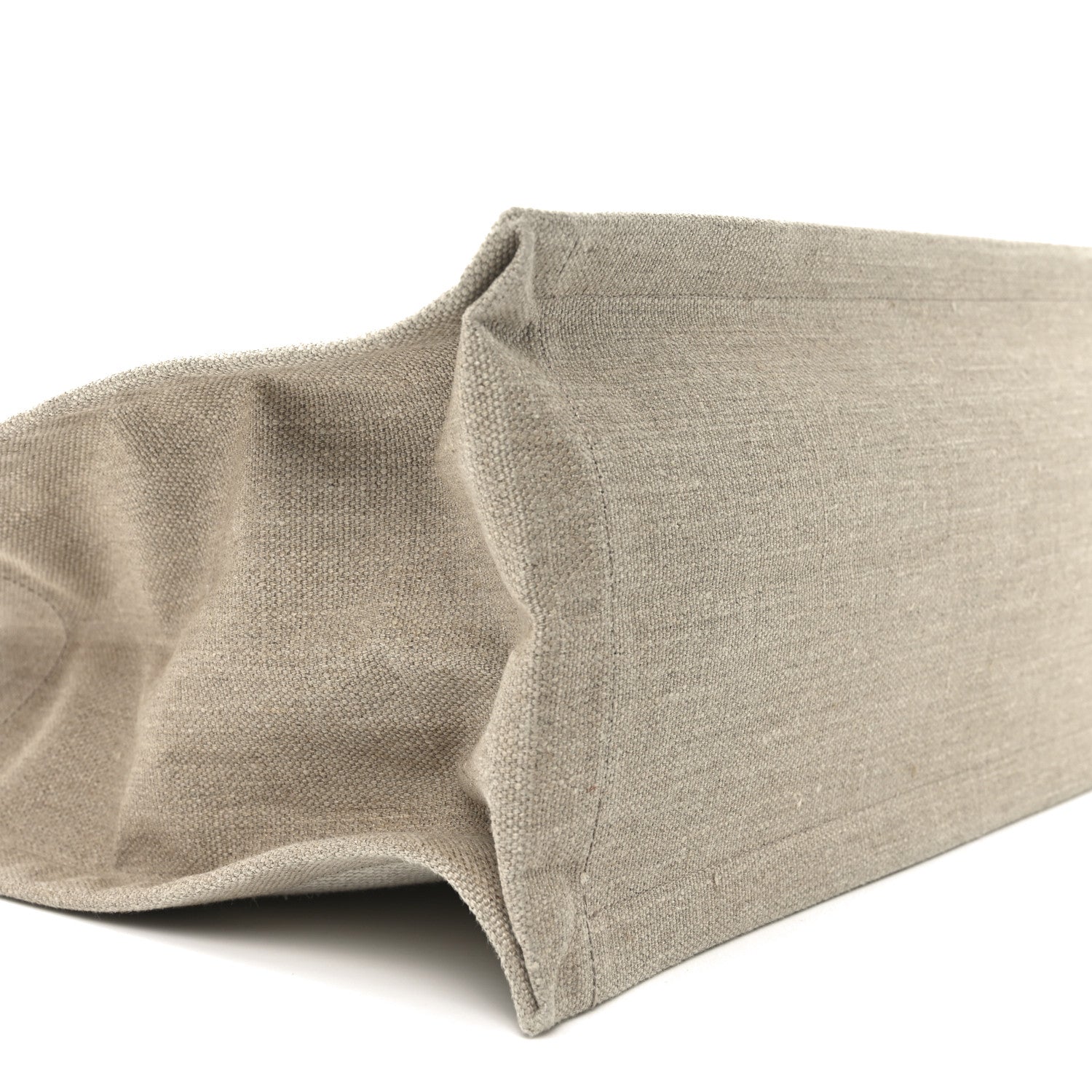 Saint Laurent Linen Calfskin Small Rive Gauche Tote Beige Sea Salt 8 of 9