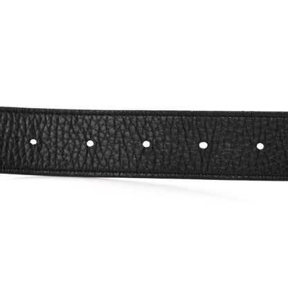 Louis Vuitton Taurillon Calfskin 30mm LV Initiales Reversible Belt 90 36 Black 4 of 9
