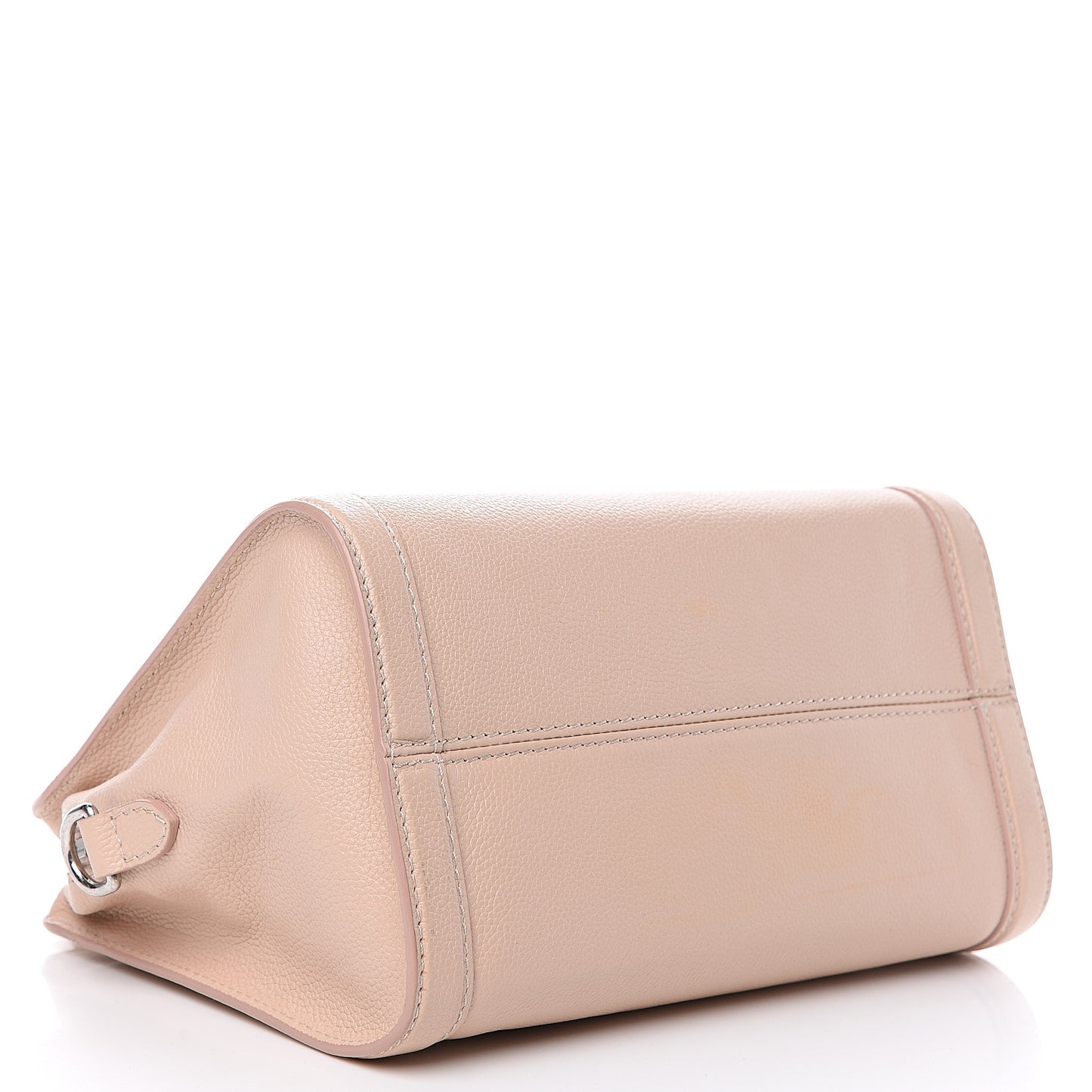 Pebbled Calfskin Small Skull Padlock Zip Around Tote Teint