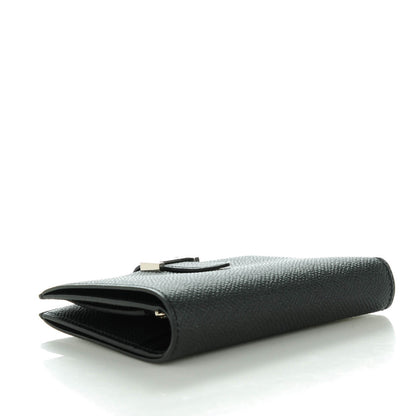 Hermes Epsom Bearn Compact Wallet Black 5 of 10