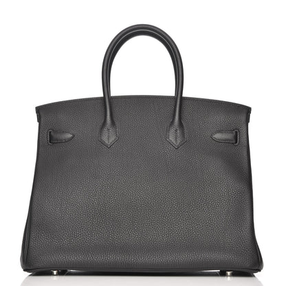 Hermes Togo Birkin 35 Black Bleu Agate 4 of 30