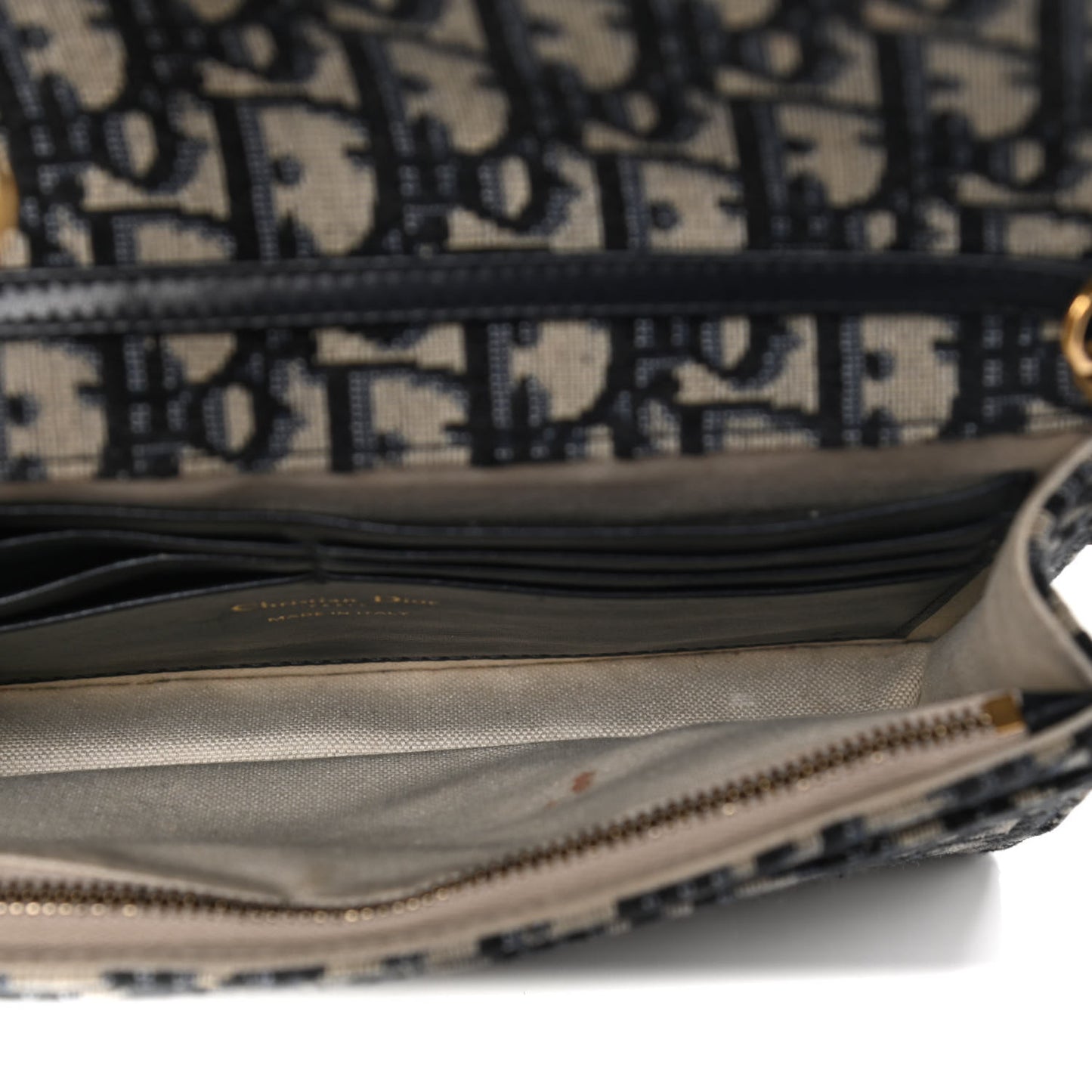 Oblique Saddle Chain Pouch Blue