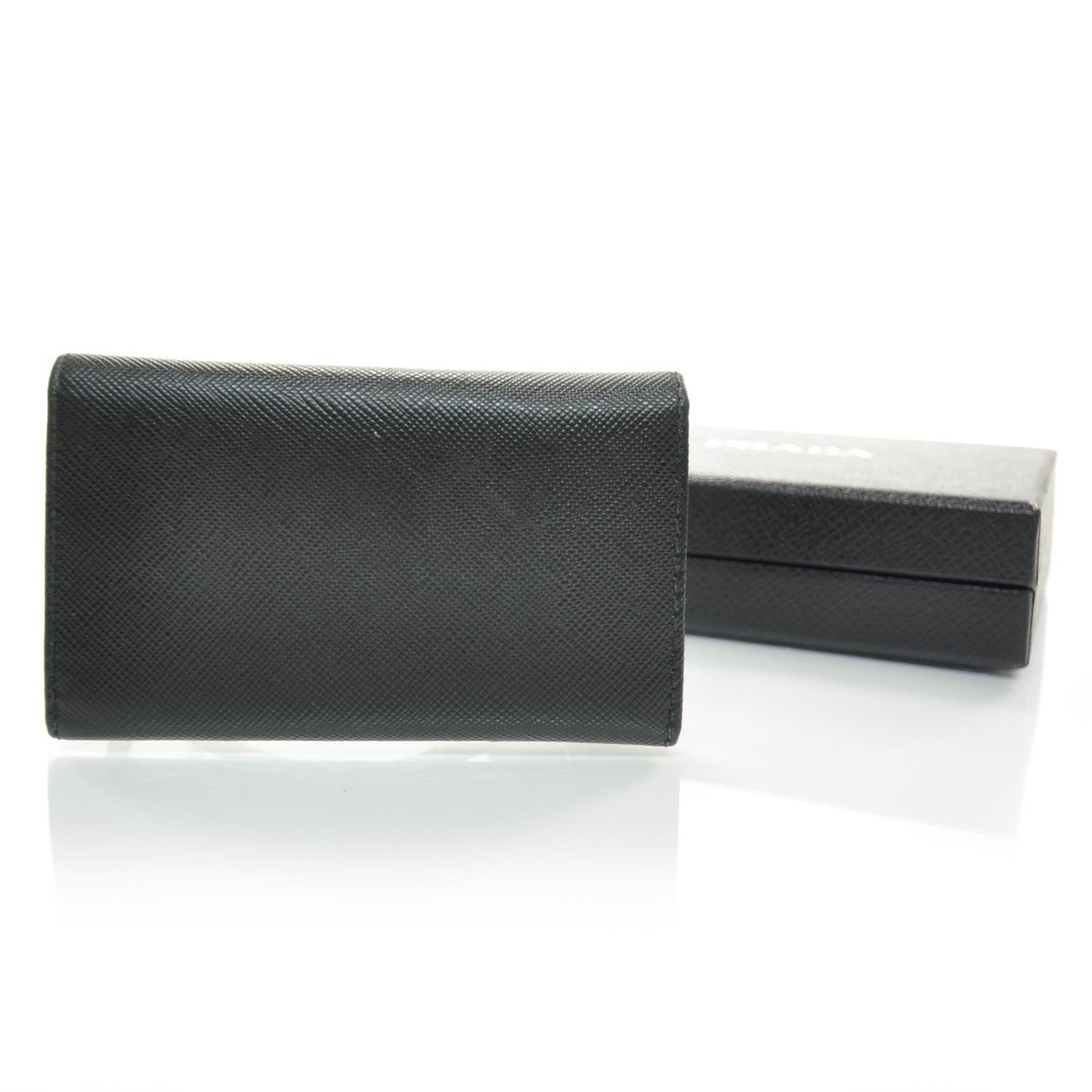 Saffiano 6 Key Holder Nero