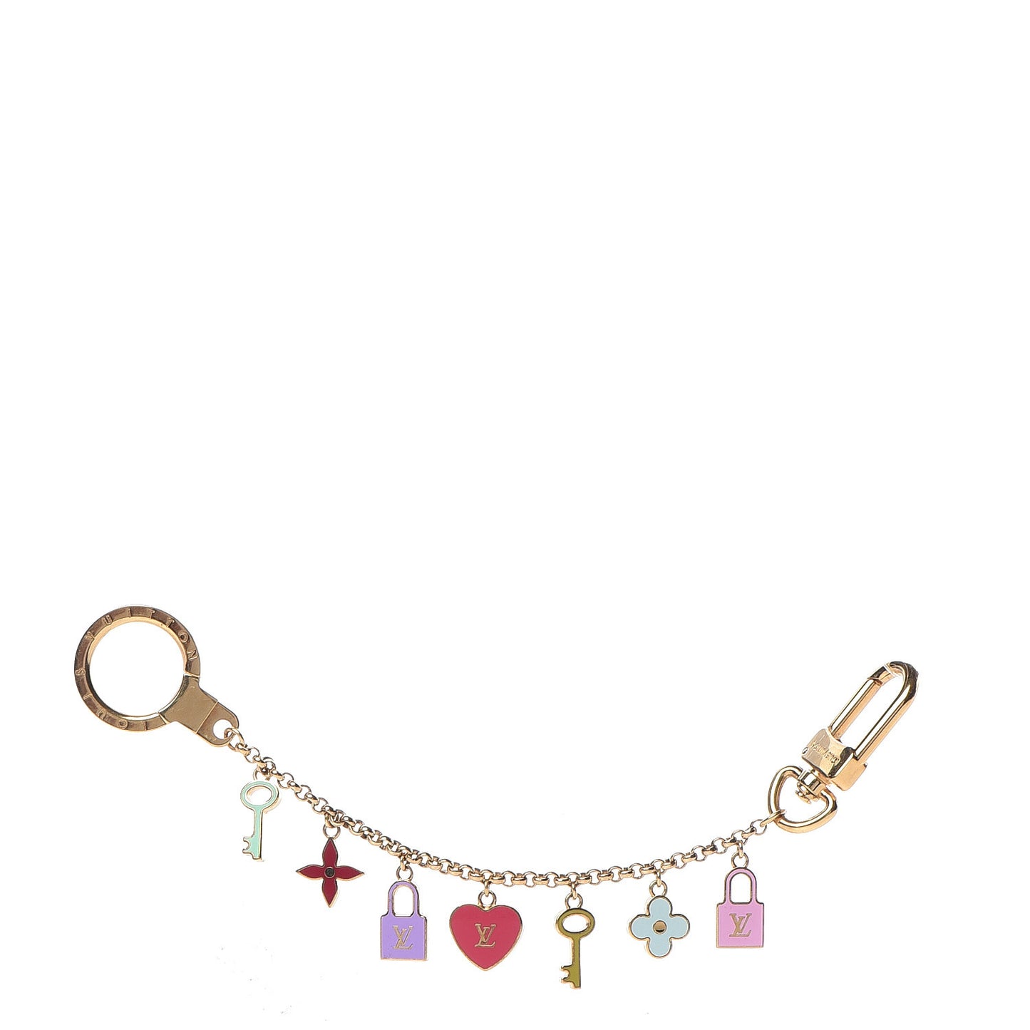 Enamel Pretty Charms Key Chain Holder Bag Charm