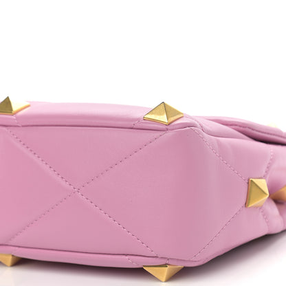 Valentino Garavani Nappa Large Roman Stud Shoulder Bag Giacinto 8 of 14
