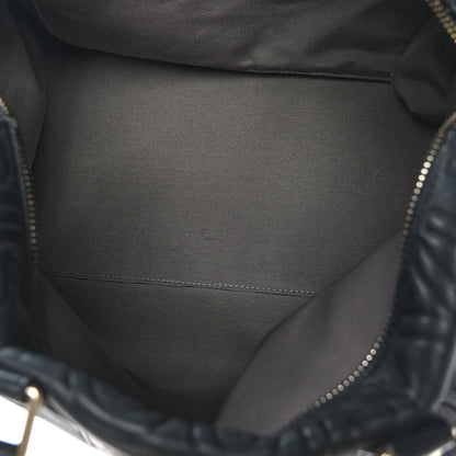 Louis Vuitton Calfskin Embossed Speedy Cube 30 Black 5 of 9
