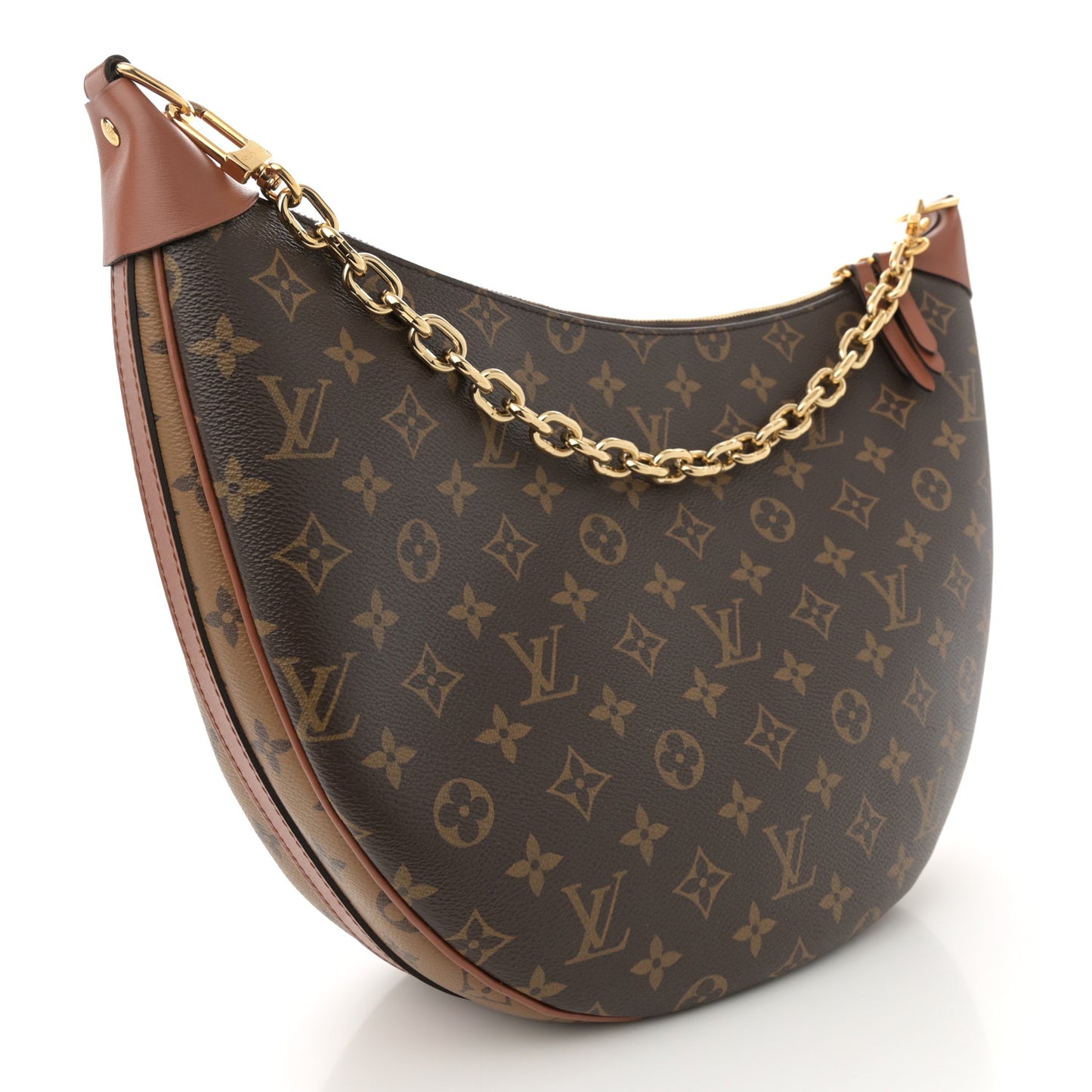Reverse Monogram Loop Hobo