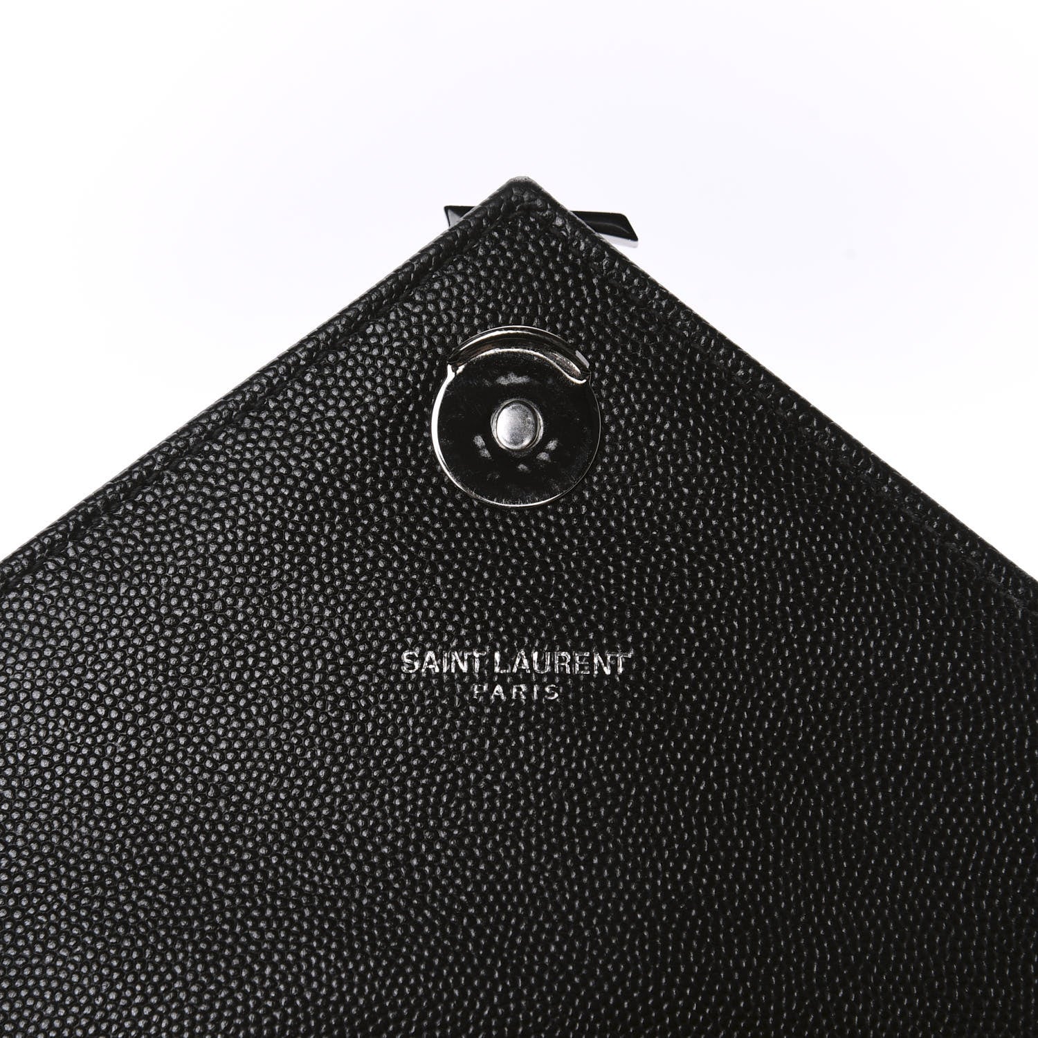 Saint Laurent Grain De Poudre Textured Mixed Matelasse Triquilt Medium Monogram Satchel Black 8 of 10