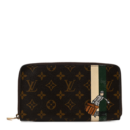 Louis Vuitton Monogram Groom Zippy Organizer Wallet Green 1 of 7