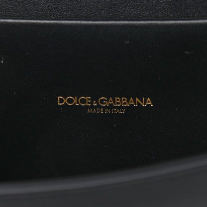 Dolce & Gabbana Smooth Calfskin Small Devotion Envelope Top Handle Bag Black 6 of 8