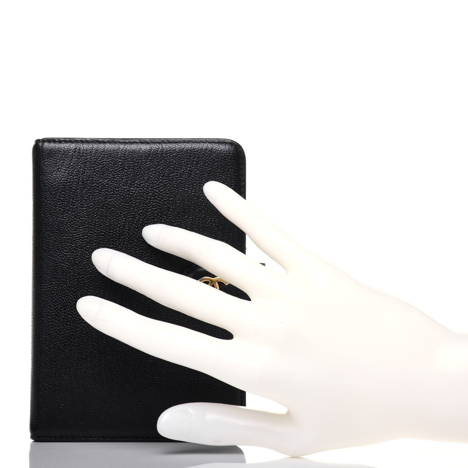 Chanel Goatskin Small Ring Agenda Planner Black 2 of 17