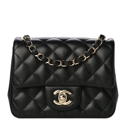 Chanel Lambskin Quilted Mini Square Flap Black 1 of 17