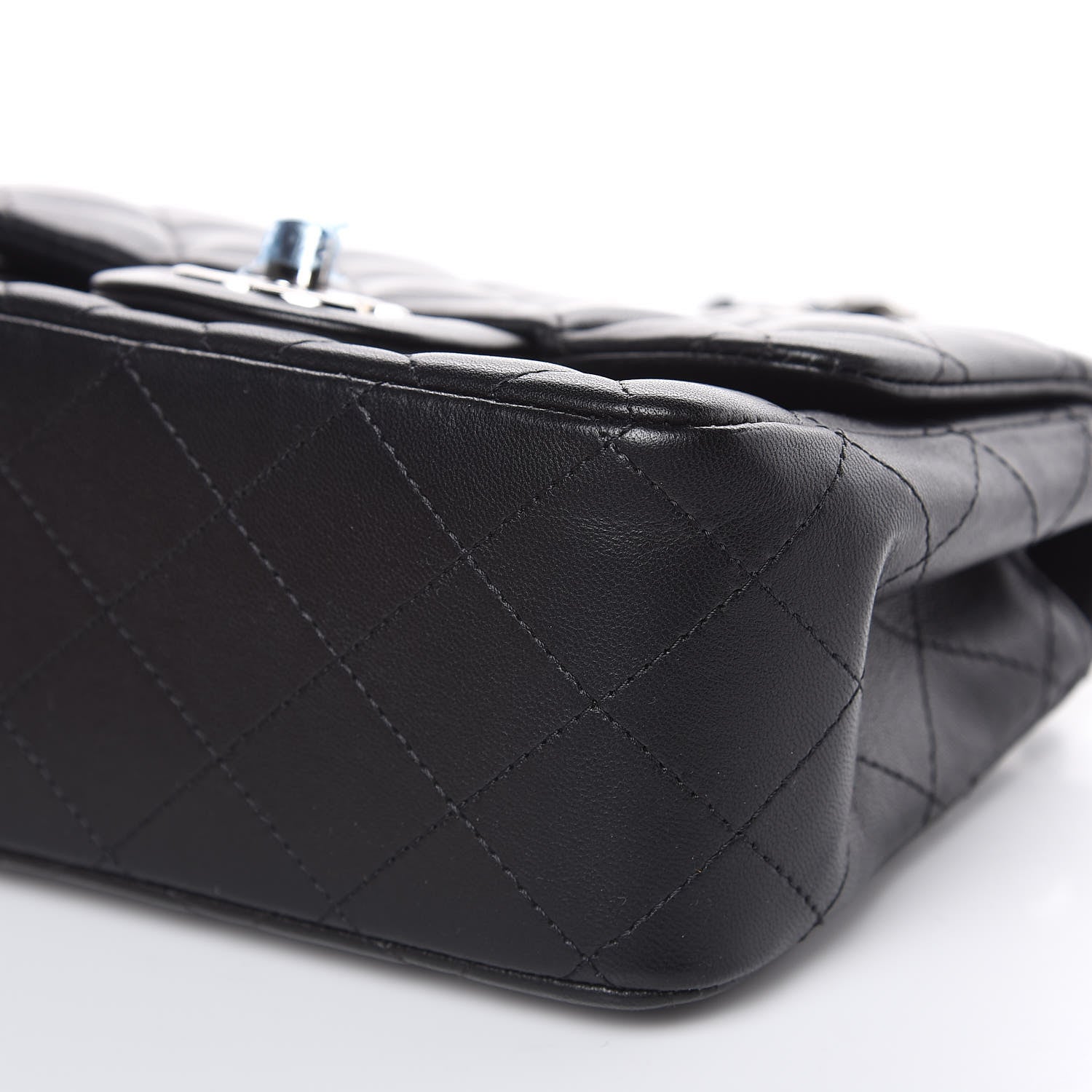 Chanel Lambskin Quilted Mini Square Flap Black 9 of 12