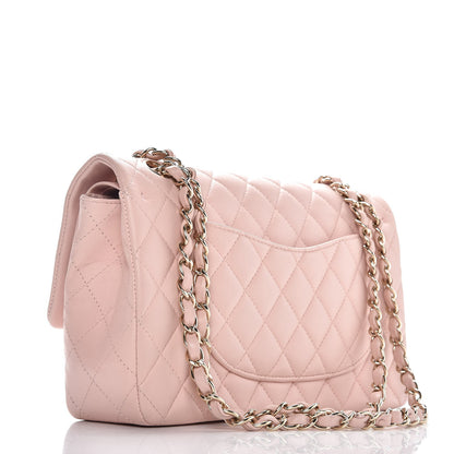 Chanel Lambskin Quilted Medium Double Flap Pink 3 of 9