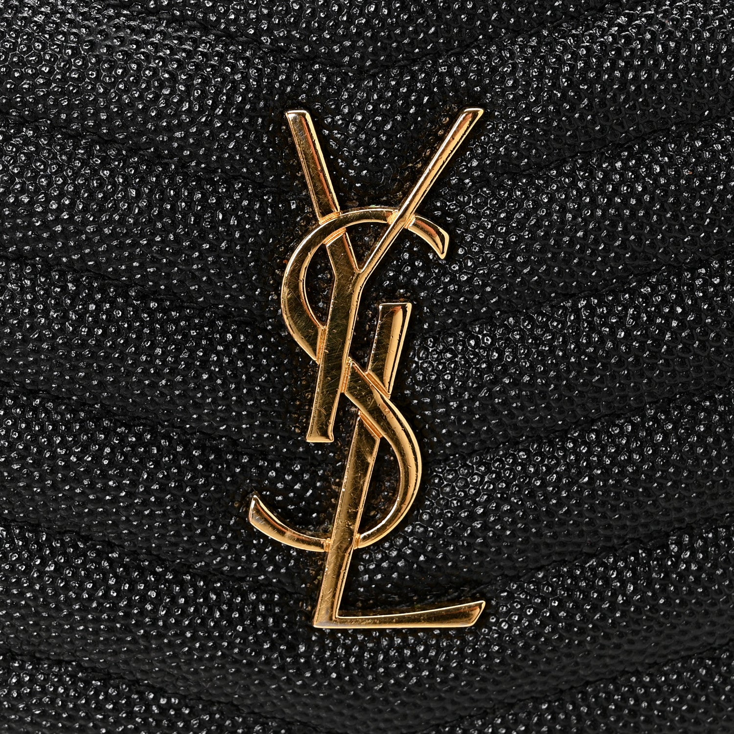 Saint Laurent Grain De Poudre Matelasse Monogram Mini Lou Camera Bag Black 11 of 13