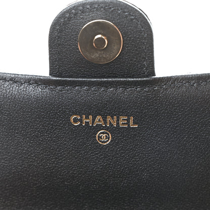 Chanel Patent Calfskin Quilted Flap Phone Holder With Chain Black 6 of 12