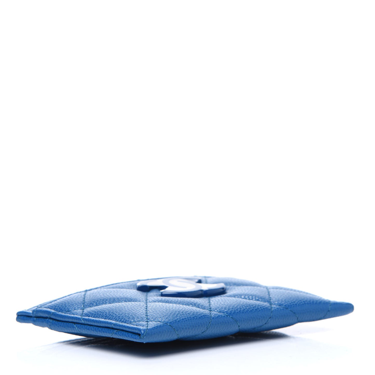 Caviar Quilted My Everything Card Holder Blue