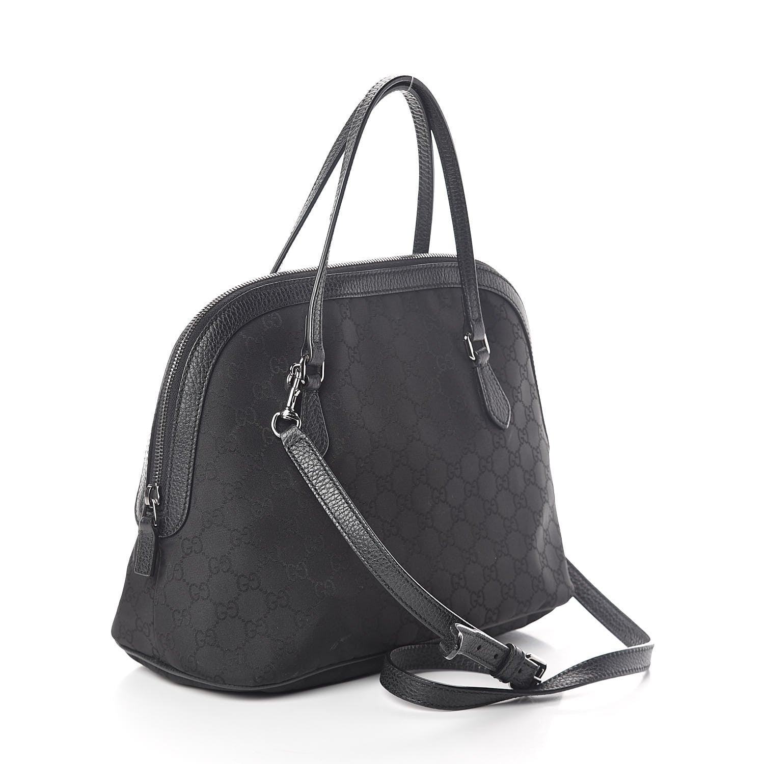 Gucci Monogram Medium Dome Bag Black 3 of 9