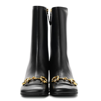 Gucci Nappa Charlotte Horsebit 55mm Ankle Boots 39 Black 2 of 11