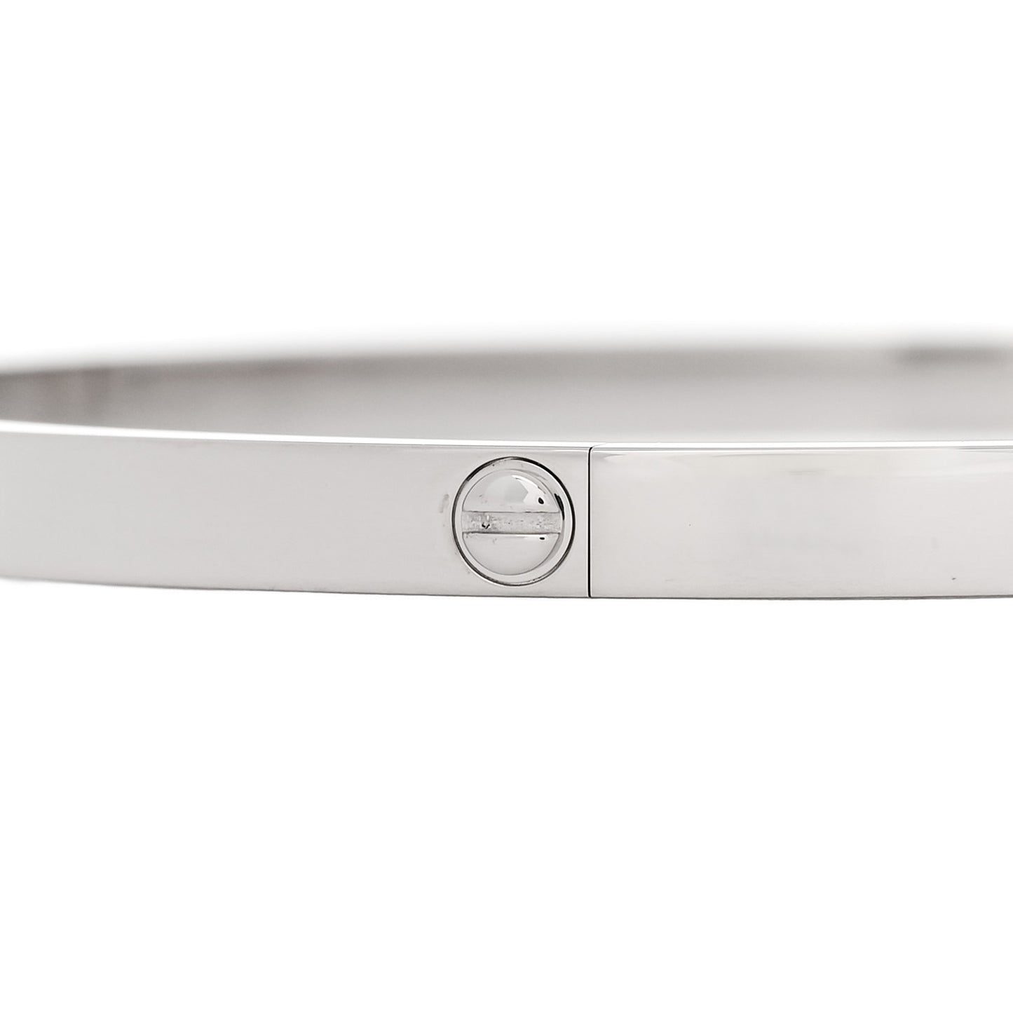 18K White Gold Small LOVE Bracelet 19
