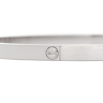 Cartier 18K White Gold Small LOVE Bracelet 19 4 of 8