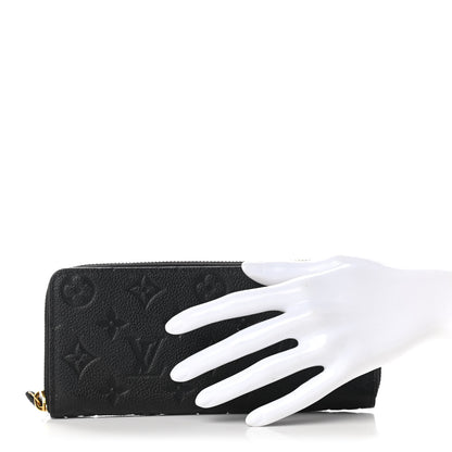 Louis Vuitton Empreinte Clemence Wallet Black 2 of 8