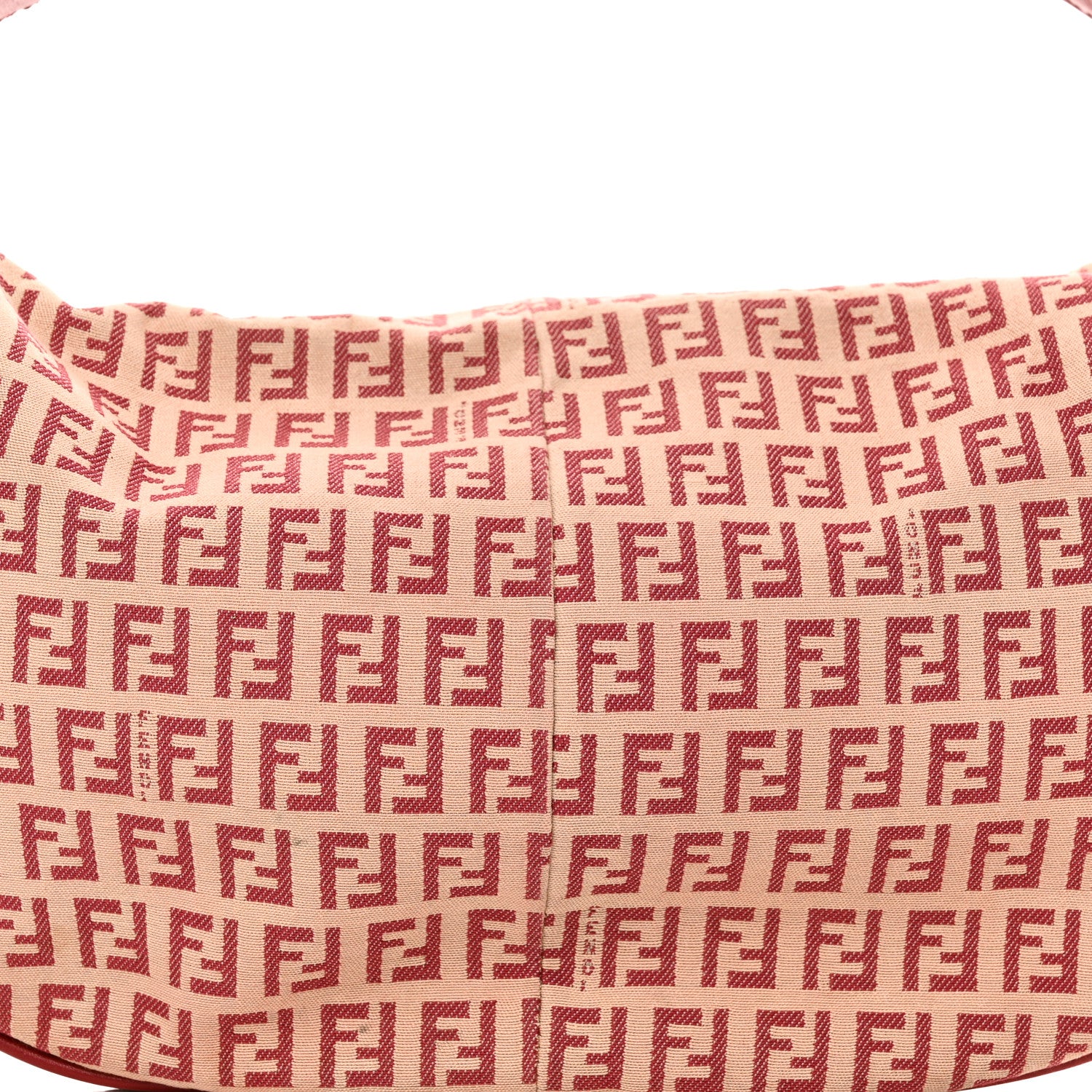 Fendi Zucchino Vitello Medium Chef Hobo Beige Red 7 of 11