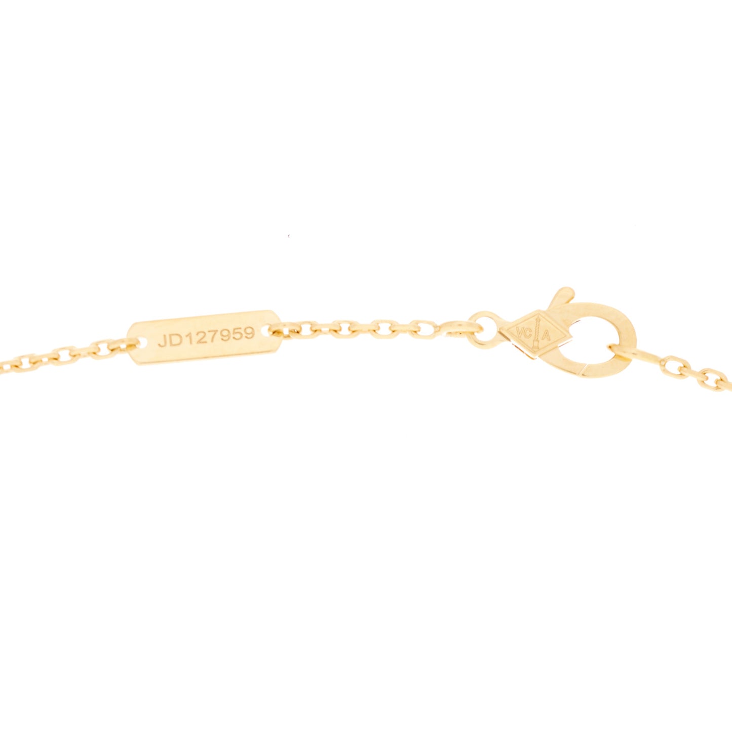 18K Yellow Gold Vintage Alhambra Pendant Necklace