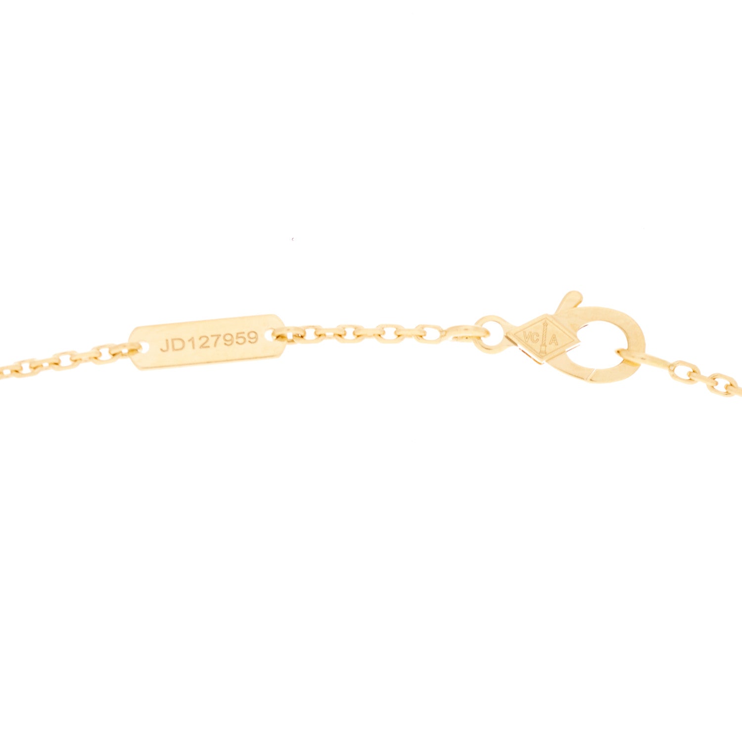 Van Cleef & Arpels 18K Yellow Gold Vintage Alhambra Pendant Necklace 5 of 6