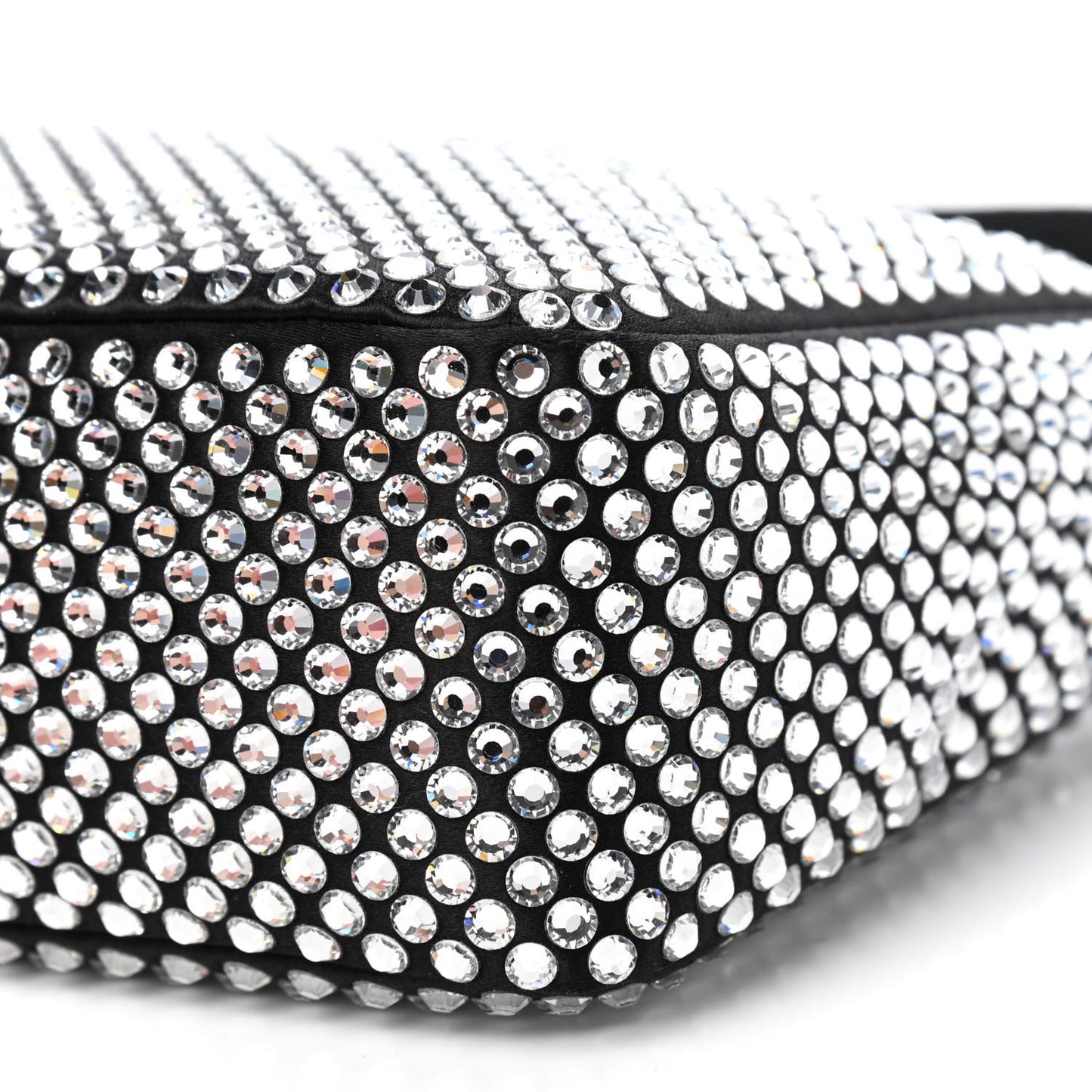 Satin Crystal Mini Re-Edition 2000 Bag Cristal