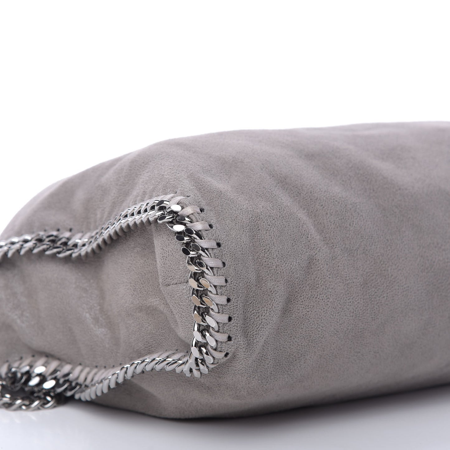 Shaggy Deer Falabella Fold Over Tote Grey