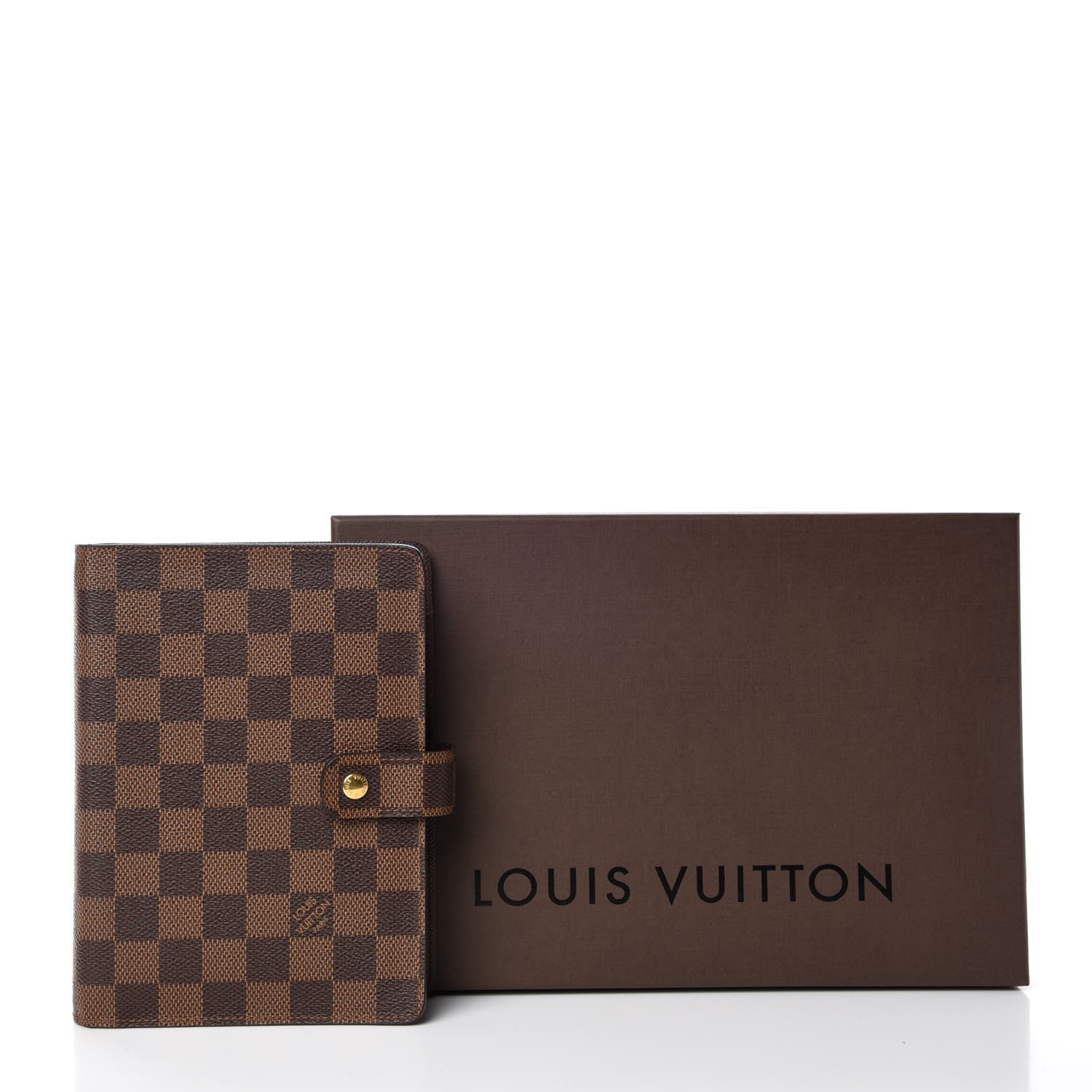 Louis Vuitton Damier Ebene Medium Ring Agenda Cover 9 of 9